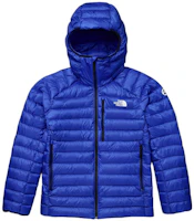 The North Face Urban Exploration Blue Down Jacket with Logo Print - NF0A7UT8-CZ6 The North Face Urban Exploration Blue Down Jacket with Logo Print - NF0A7UT8-CZ6