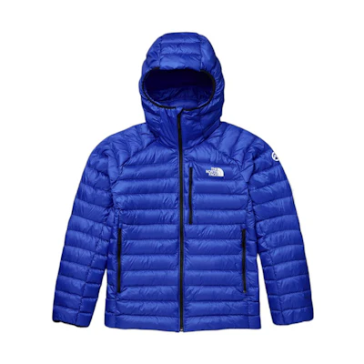 TNF Urban Exploration Blue Down Jacket with Logo Print - NF0A7UT8-CZ6