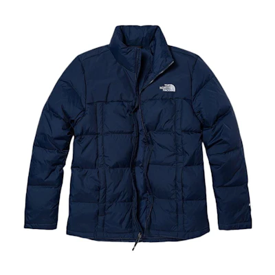TNF Urban Exploration Blue Down Jacket with Logo Zip-Off Collar Men’s NF0A81QN-8K2