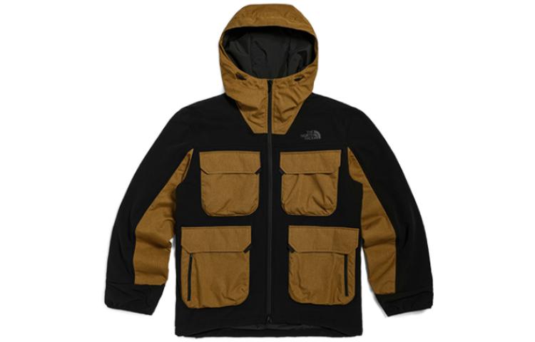 TNF Urban Exploration Brown Logo Patch Multi-Pocket Hoodie NF0A5JV1-173