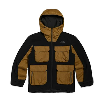 TNF Urban Exploration Brown Logo Patch Multi-Pocket Hoodie NF0A5JV1-173