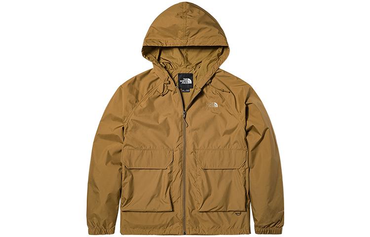 The North Face Urban Exploration Brown Logo Print Hooded Multi-Pocket Jacket NF0A7WDO-173