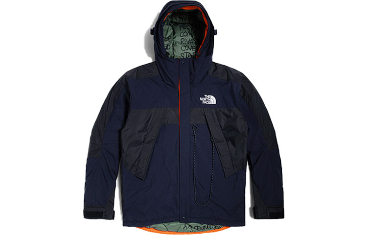 TNF Urban Exploration Colorblock Down Jacket Blue NF0A5JU7-RG1