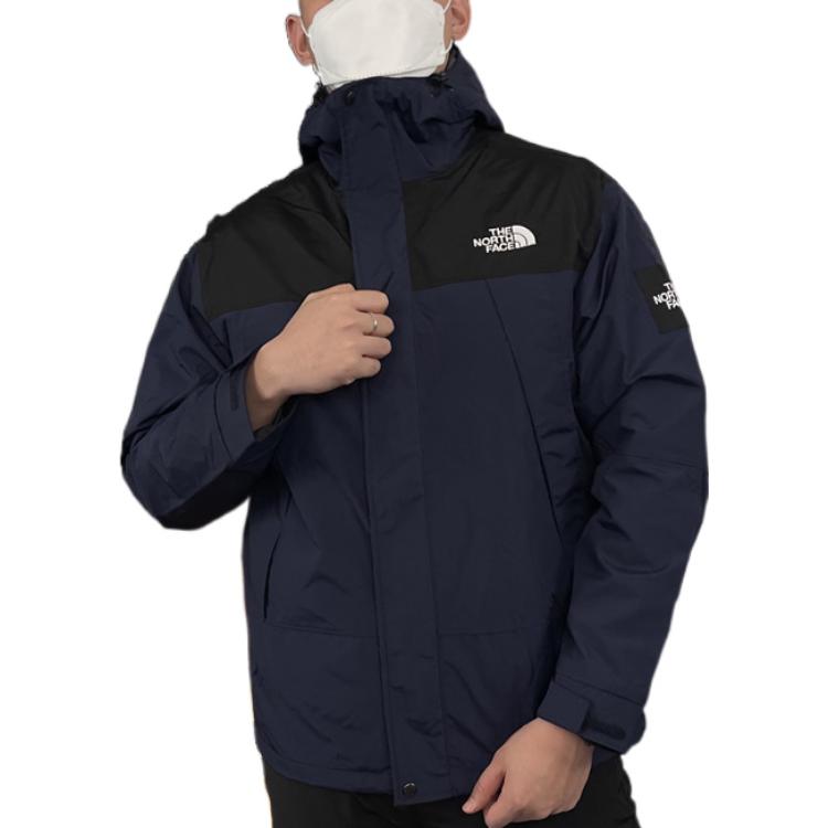 TNF Urban Exploration Colorblock Fleece Waterproof Jacket Navy Unisex NI3BN62K 圖 3