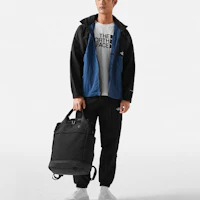 Lookbook The North Face Urban Exploration Colorblock Hooded Jacket Blue Mens NF0A7WDM-MPF