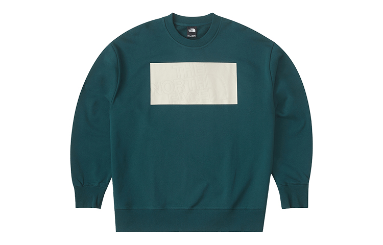 TNF Urban Exploration Colorblock Logo Crewneck Sweatshirt Blue Men NF0A7W8E-D7V