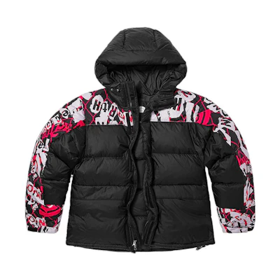 TNF Urban Exploration Colorblock Logo Puffer Jacket Black NF0A5J1J-99A