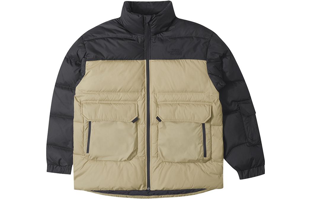TNF Urban Exploration Colorblock Water-Resistant Down Jacket Khaki NF0A89TA-UK2