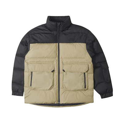 TNF Urban Exploration Colorblock Water-Resistant Down Jacket Khaki NF0A89TA-UK2
