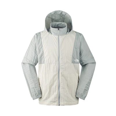 TNF Urban Exploration Colorblock Windbreaker Jacket Sand/Gray NF0A7WDM-XOW