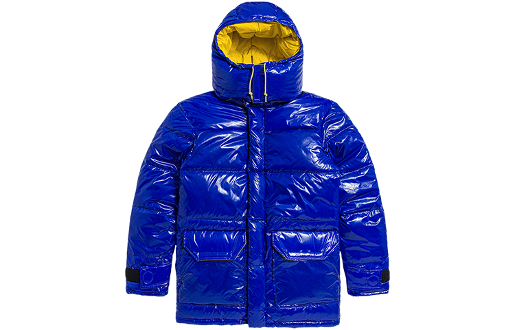TNF Urban Exploration Detachable Hood Blue Down Jacket for Men NF0A4VVB-CZ6