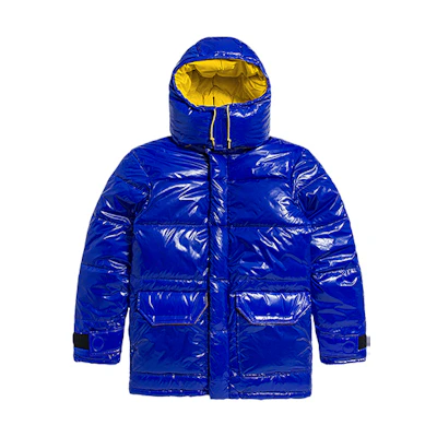 TNF Urban Exploration Detachable Hood Blue Down Jacket for Men NF0A4VVB-CZ6