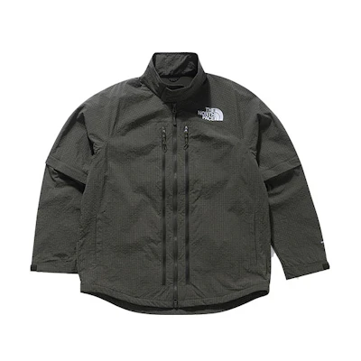 TNF Urban Exploration Detachable Sleeve Windproof Jacket Green NF0A81LX-21L