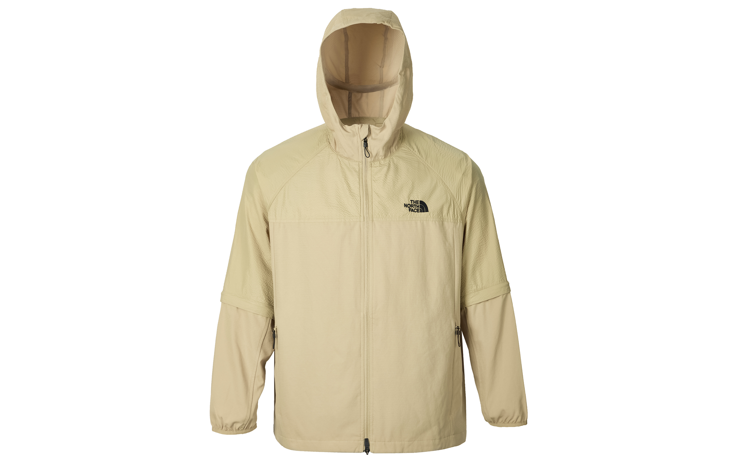 TNF Urban Exploration Detachable Sleeve Windbreaker Jacket Khaki Mens NF0A83P2-LK5