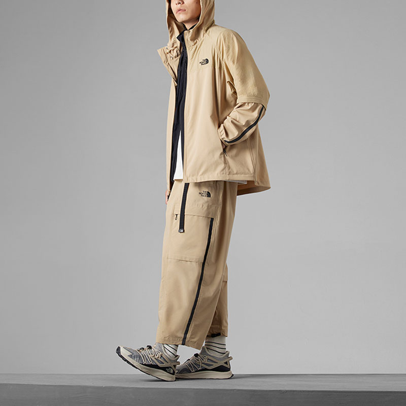 TNF Urban Exploration Detachable Sleeve Windbreaker Jacket Khaki Mens NF0A83P2-LK5 圖 4