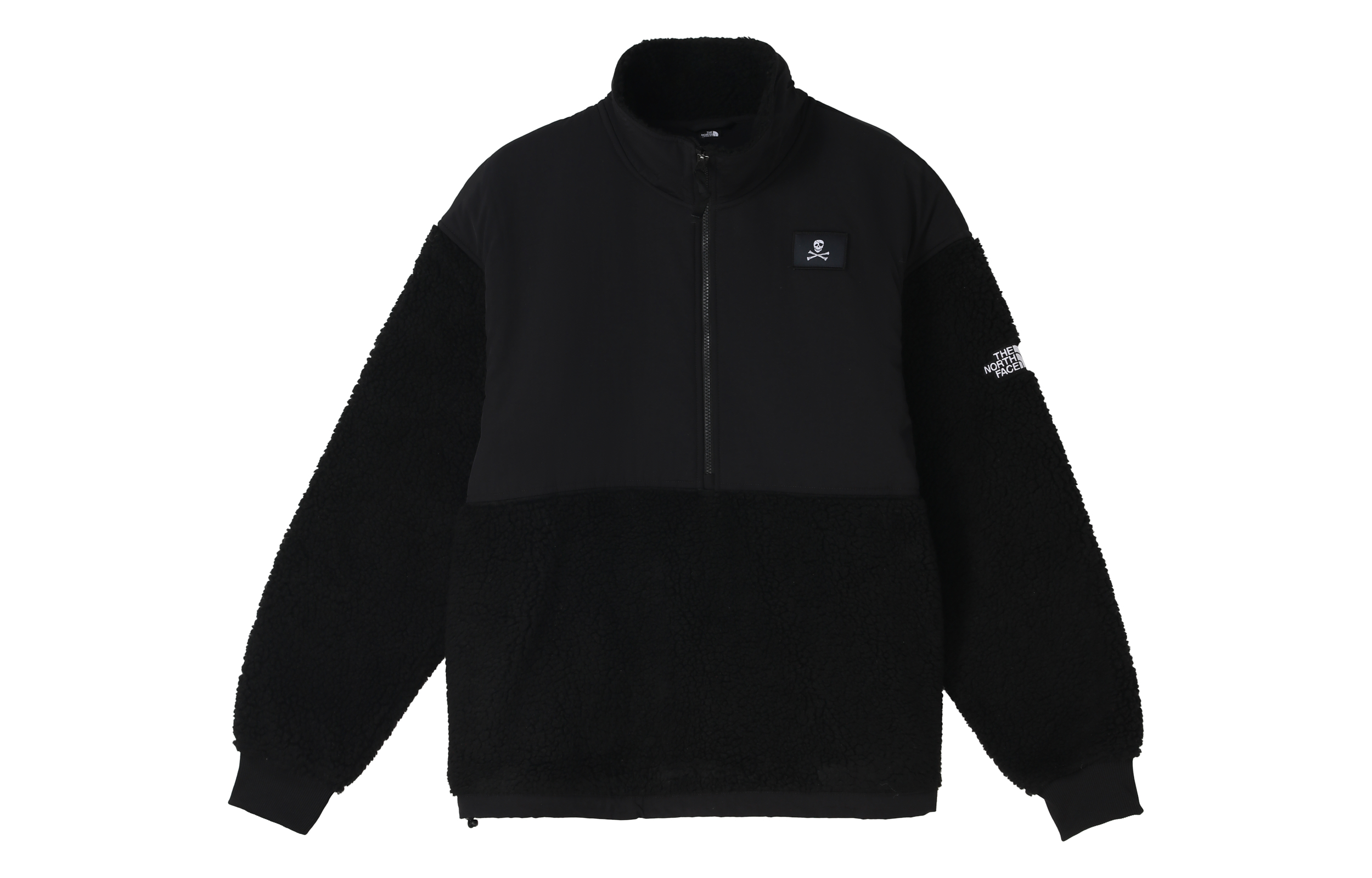 Order 노스페이스 어반 탐험 자수 해적 로고 하프집 플리스 자켓 블랙 NF0A5J25-JK3
