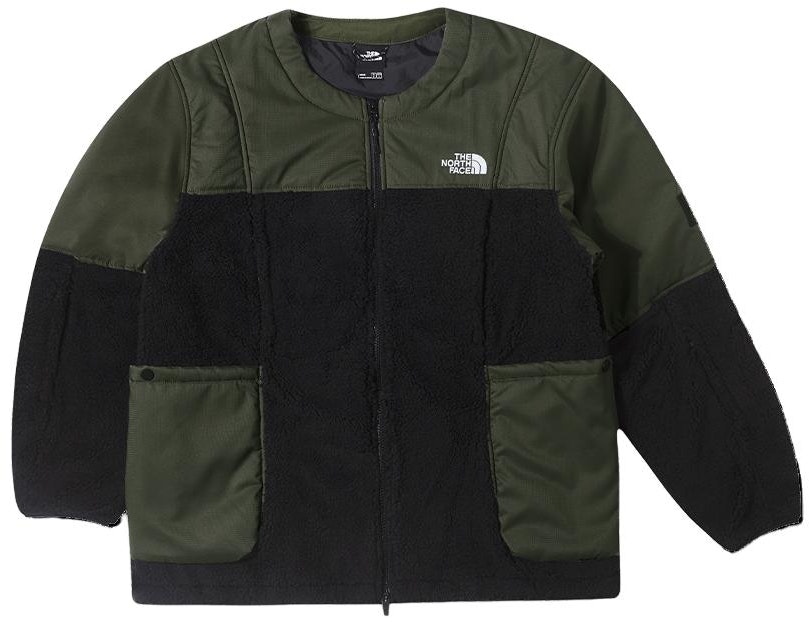 the-north-face-urban-exploration-fleece-jacket-green-black-crewneck-zip-design-nf-0-a83-ps-ty-1
