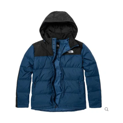 TNF Urban Exploration FW22 Logo Colorblock Down Jacket Blue NF0A4U82-MPF