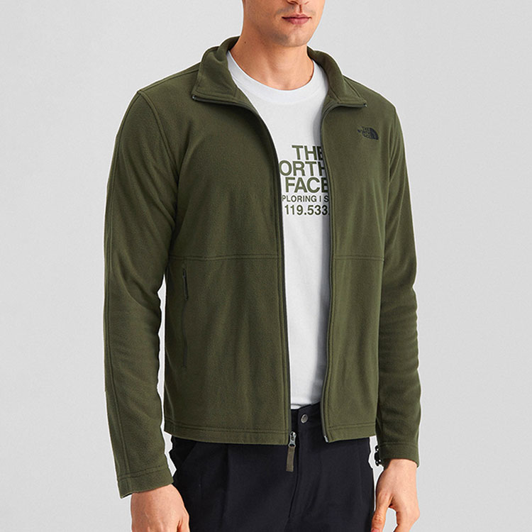 TNF Urban Exploration Green Logo Fleece Jacket for Men NF0A5B44-21L 圖 5