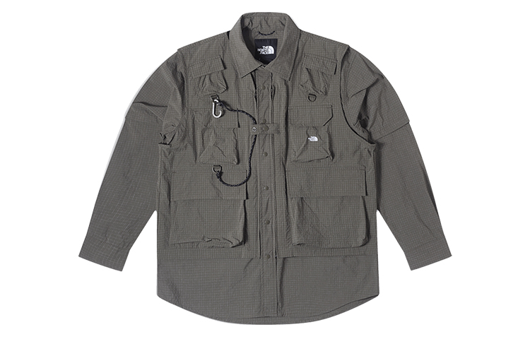 Buy The North Face Urban Exploration Green Multi-Pocket 2-in-1 Windproof Shirt NF0A7QQB-21L