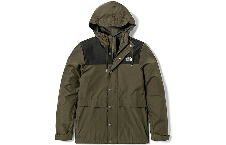 TNF Urban Exploration Green Waterproof Windbreaker Jacket NF0A7QPF-21L