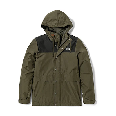 TNF Urban Exploration Green Waterproof Windbreaker Jacket NF0A7QPF-21L