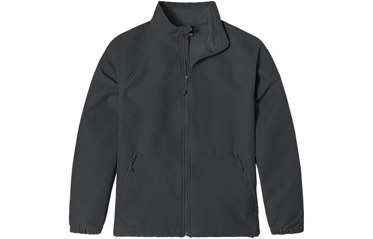 TNF Urban Exploration Grey Zip-Up Jacket with Solid Collar NF0A7W7S-JCR