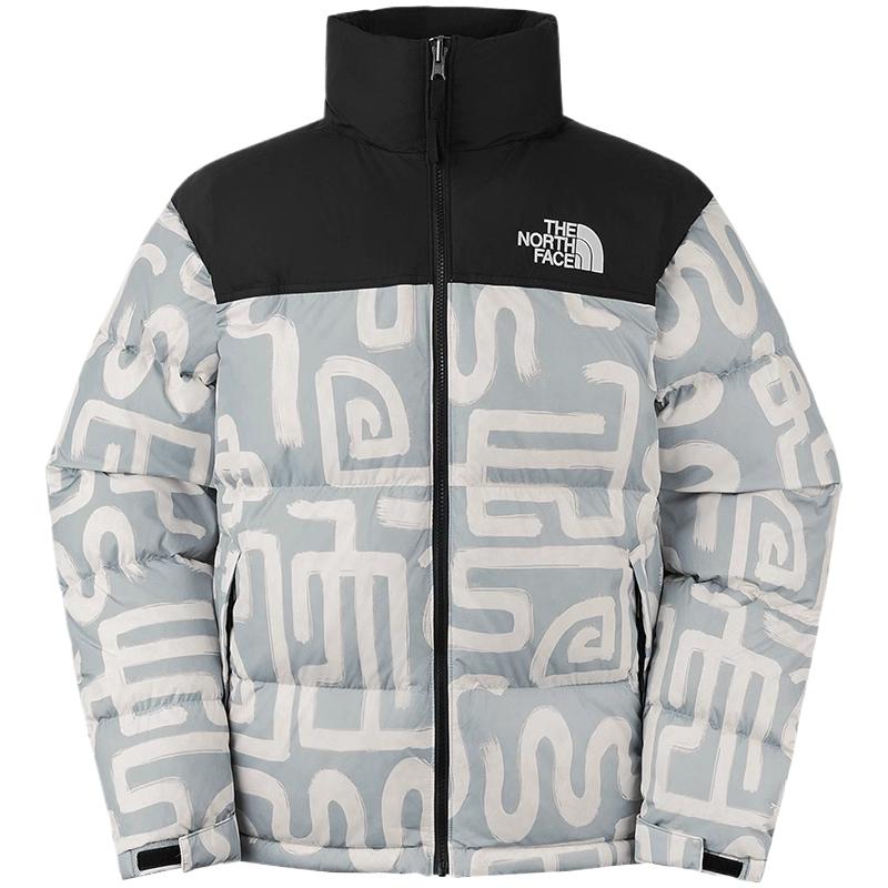 TNF Urban Exploration ICON SS25 Lunar Year Windproof Down Jacket Men Lead White NF0A3C8D-8H1