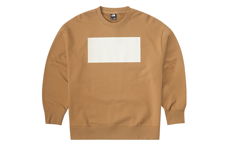 TNF Urban Exploration Logo Block Crewneck Sweatshirt Brown NF0A7W8E-173