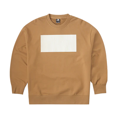 TNF Urban Exploration Logo Block Crewneck Sweatshirt Brown NF0A7W8E-173
