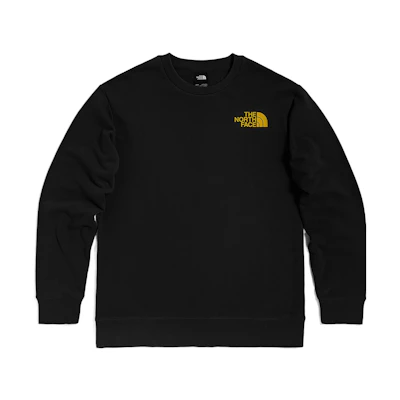 TNF Urban Exploration Logo Crewneck Long Sleeve Sweatshirt Black Mens NF0A5JV7-JK3