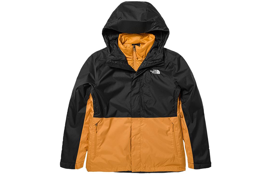 TNF Urban Exploration Logo Print 3-in-1 Waterproof Jacket Yellow NF0A81RM-96Q