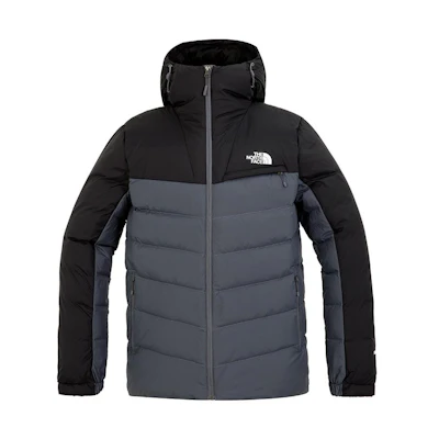 TNF Urban Exploration Logo Print 550 Down Jacket Grey NF0A7QPK-F9L