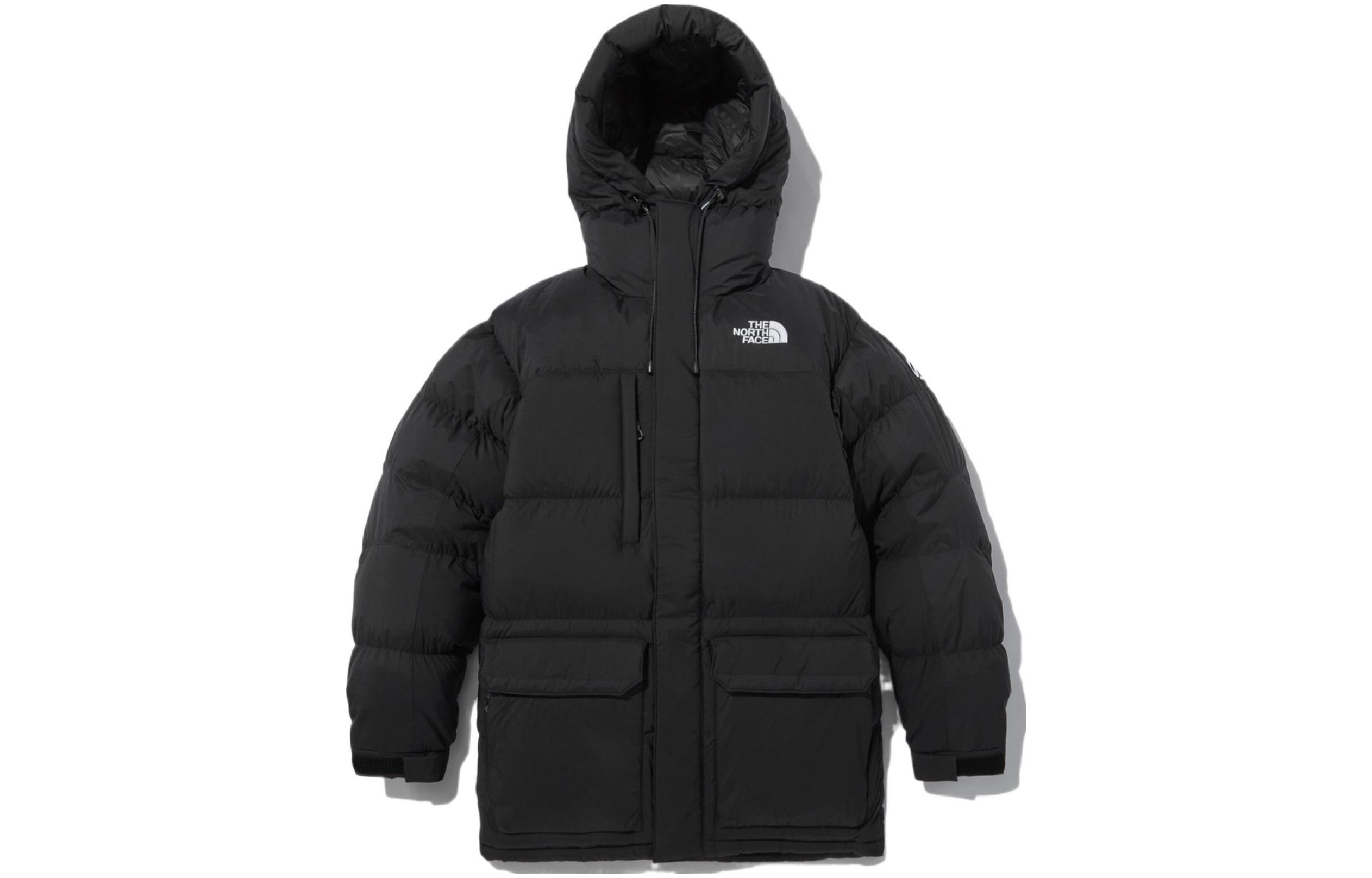 TNF Urban Exploration Logo Print Black Down Jacket . NJ1DN62A