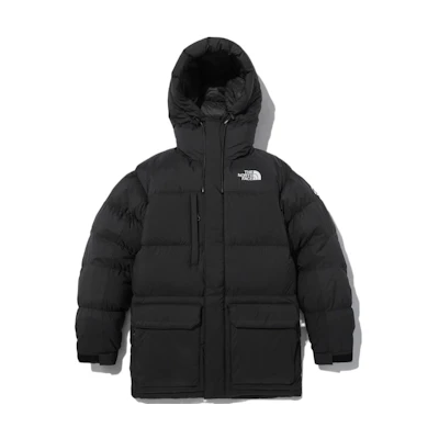 TNF Urban Exploration Logo Print Black Down Jacket . NJ1DN62A