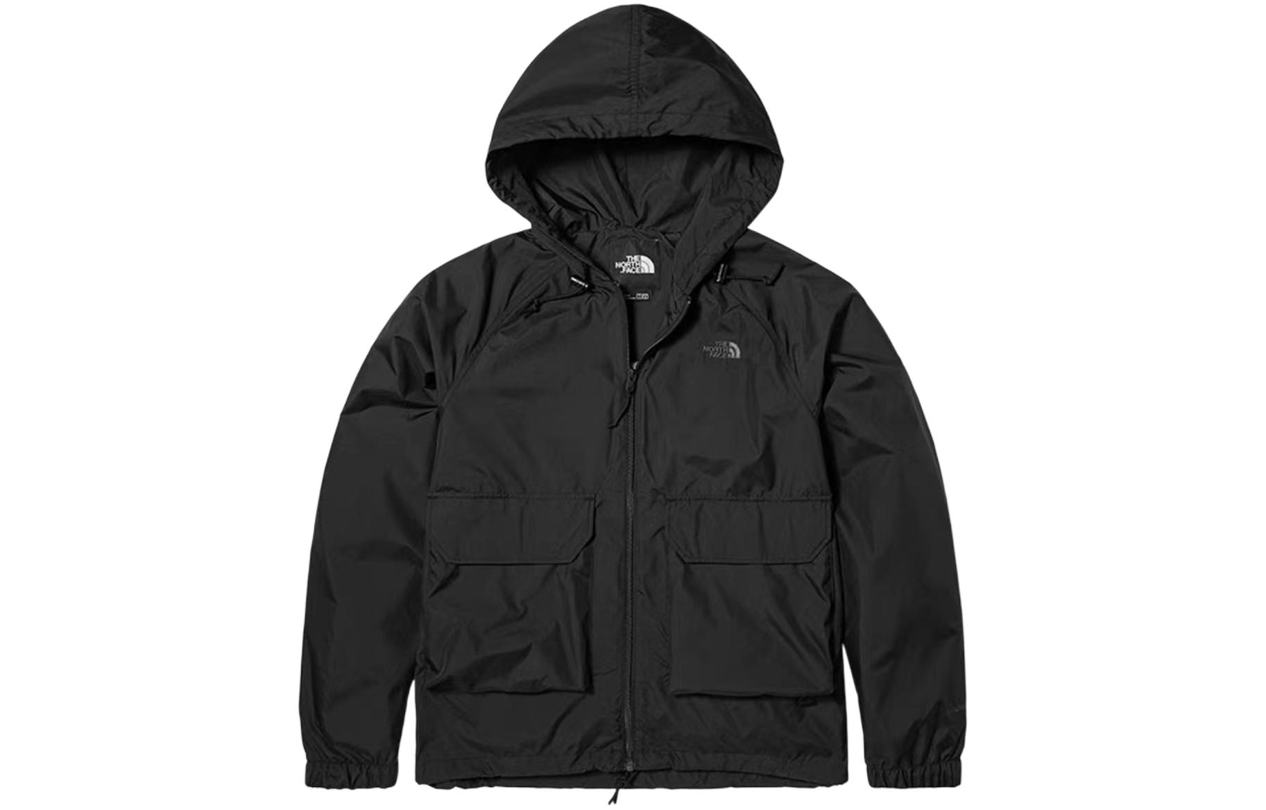 The North Face Urban Exploration Logo Print Hooded Jacket Black  NF0A7WDO-JK3