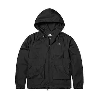 TNF Urban Exploration Logo Print Hooded Jacket Black NF0A7WDO-JK3