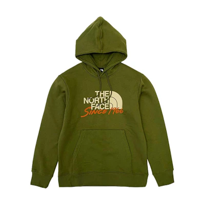 TNF Urban Exploration Logo Print Knit Sweatshirt Green - Outdoorwear NF0A88FS-PIB