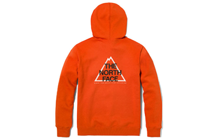 TNF Urban Exploration Logo Print Orange Hoodie Winter Unisex NF0A7W8J-EMJ