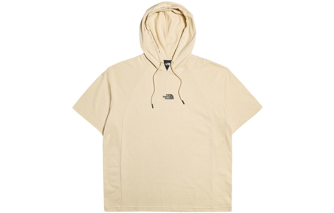 TNF Urban Exploration Logo Print Short-Sleeve Hoodie Khaki NF0A7W8V-3X4