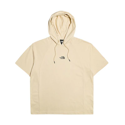 TNF Urban Exploration Logo Print Short-Sleeve Hoodie Khaki NF0A7W8V-3X4