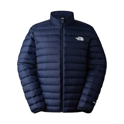 TNF Urban Exploration Logo Print Water-Resistant Down Jacket Blue NF0A83ON-8K2