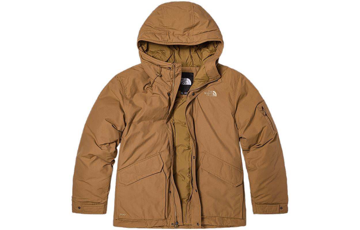 TNF Urban Exploration Logo Puffer Jacket Brown NF0A7QT6-173