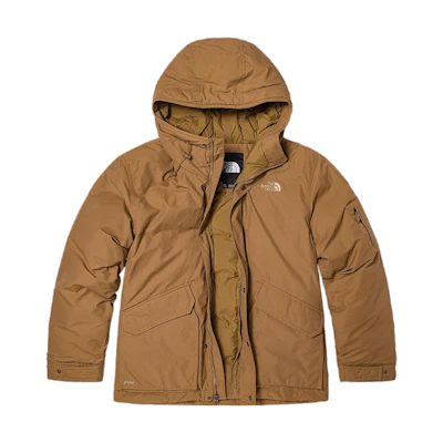 TNF Urban Exploration Logo Puffer Jacket Brown NF0A7QT6-173