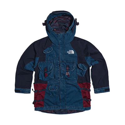 TNF Urban Exploration Multi-Pocket Denim Jacket Blue Mens. NF0A7W96-DF7