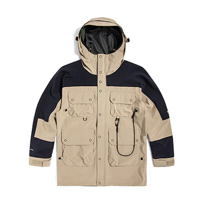TNF Urban Exploration Multi-Pocket Hooded Jacket Khaki NF0A5JTO-CEL