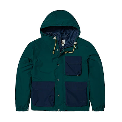 TNF Urban Exploration Multi-Pocket Waterproof Windproof Jacket Green NF0A7W7F-9D7