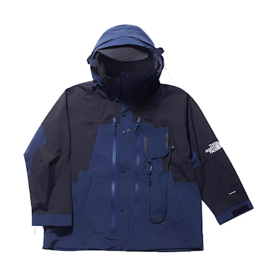 TNF Urban Exploration Navy Blue Waterproof Jacket with Removable Hood NF0A81LI-8K2