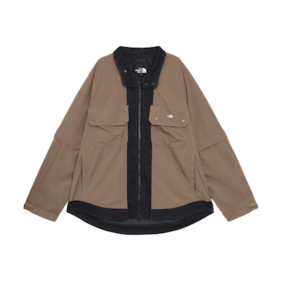 TNF Urban Exploration Retro Colorblock Detachable Softshell Jacket Khaki Mens NF0A83PG-DG7