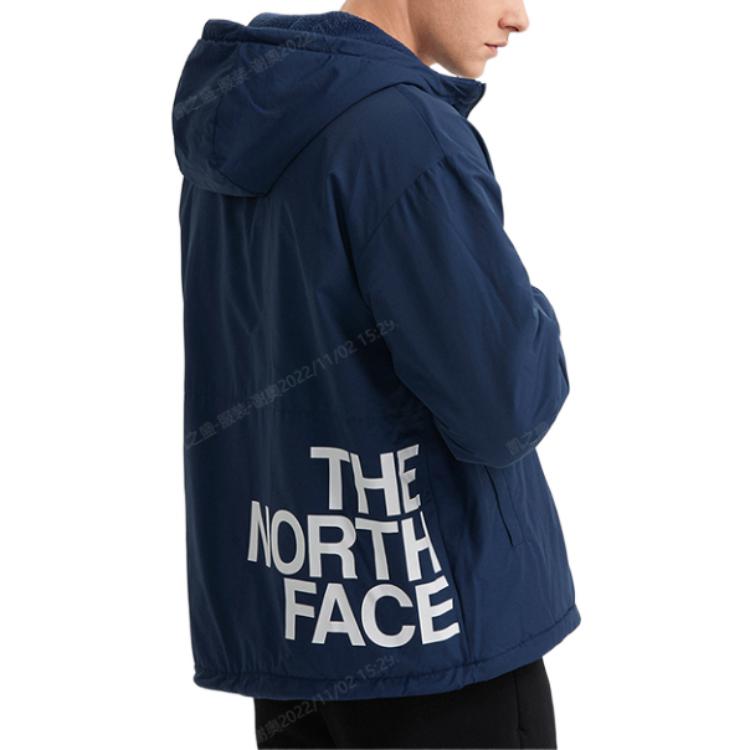 TNF Urban Exploration Reversible Logo Embroidered Hoodie Jacket Blue NF0A7QT7-9F4 圖 4